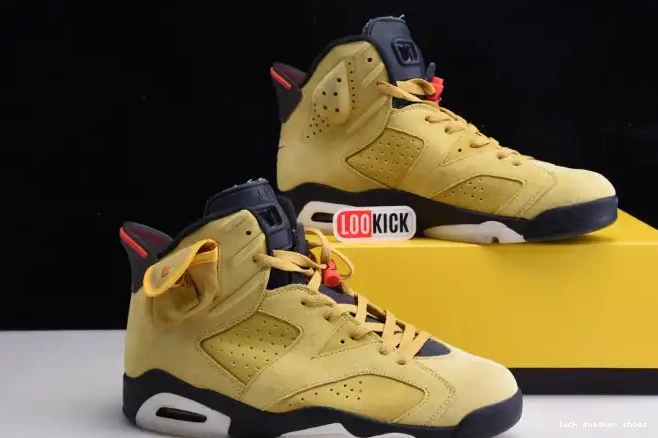 Reps LUCY YELLOW X JORDAN SCOTT AIR 6 CN1084-300 TRAVIS 0511